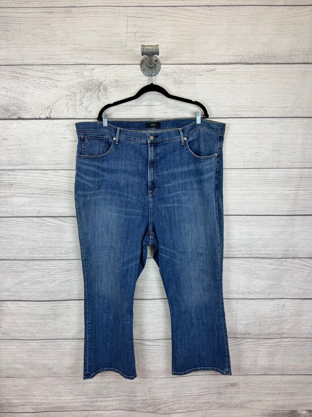 ABLE Plus Size High Waisted The Wide Leg Jeans Size 24W